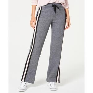 Calvin Klein Womens Performance Striped Slit-Leg Pants Size XL